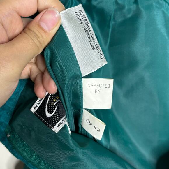 Global Identity Green Suede Leather Mini Skirt Sz 6 - Picture 5 of 11